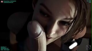 Jill stojí za prd deštník kohout